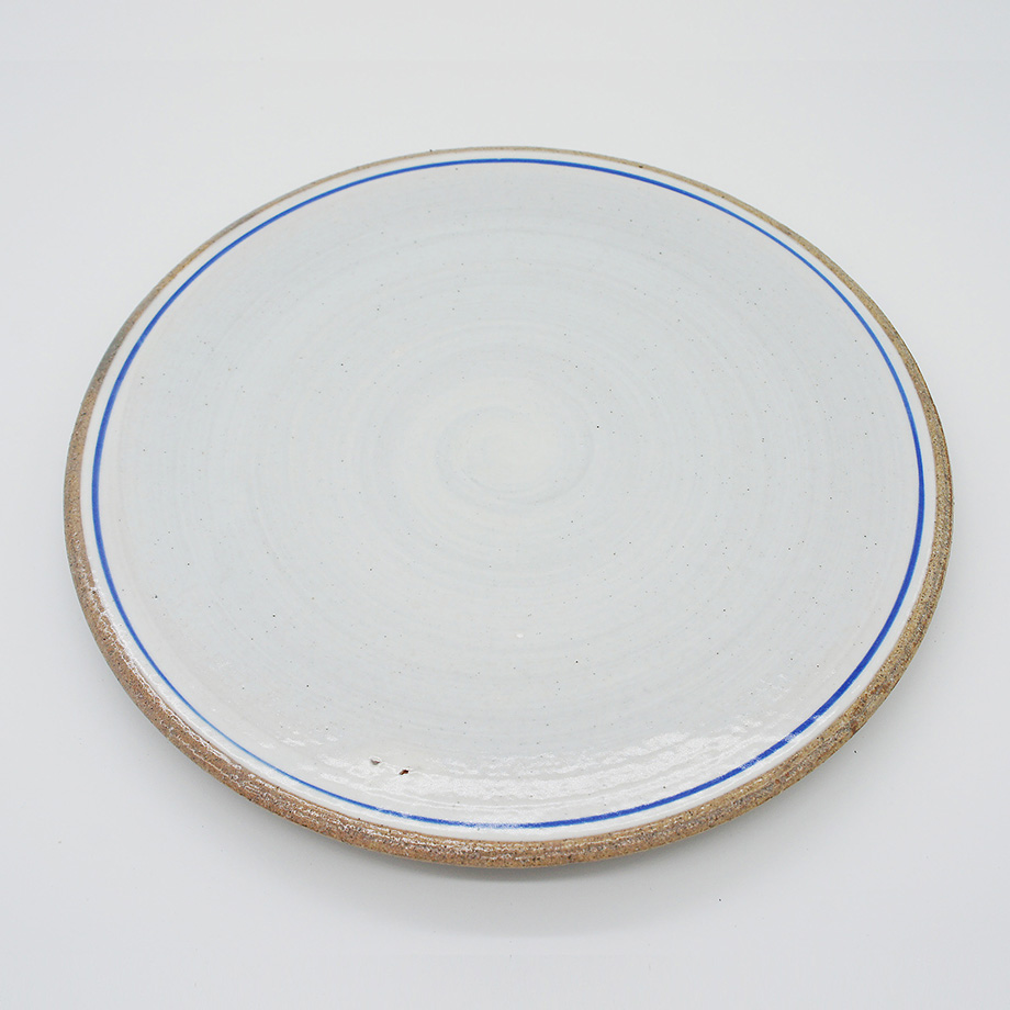 Bread and Rice - Line pottery plate (L)