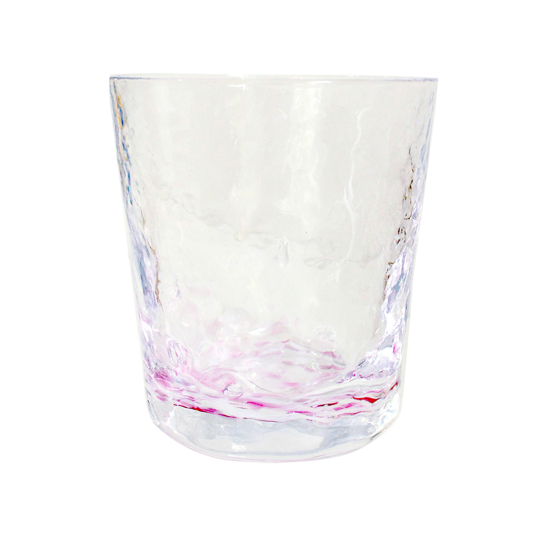 Colored bubble glass - Pink