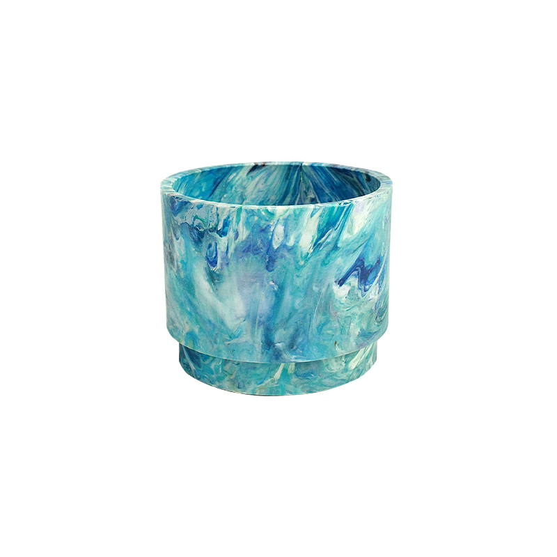 Recycled Plastic Plant Pot - Blue